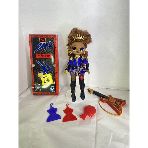 LOL Surprise OMG Remix Rock Band Ferocious Doll Guitar Outfit Accessories MGA - Picture 1 of 16
